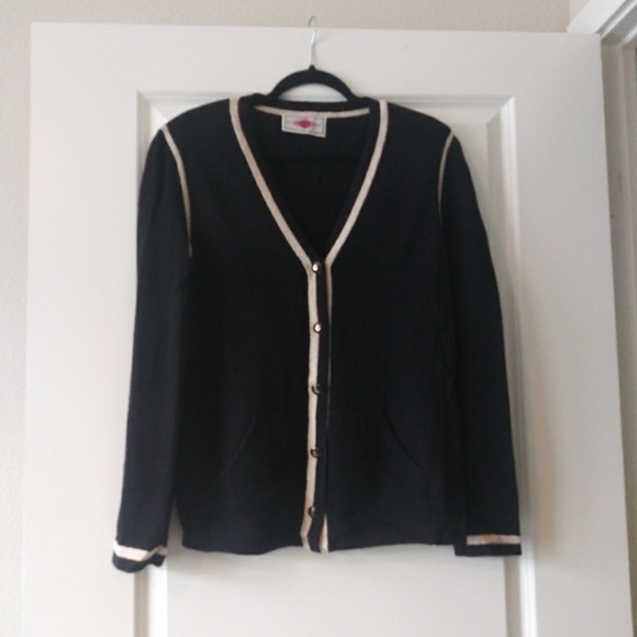 St. John Sport Black 2-Pc Cardigan and Tank Set Pristine - Picture 6 of 7